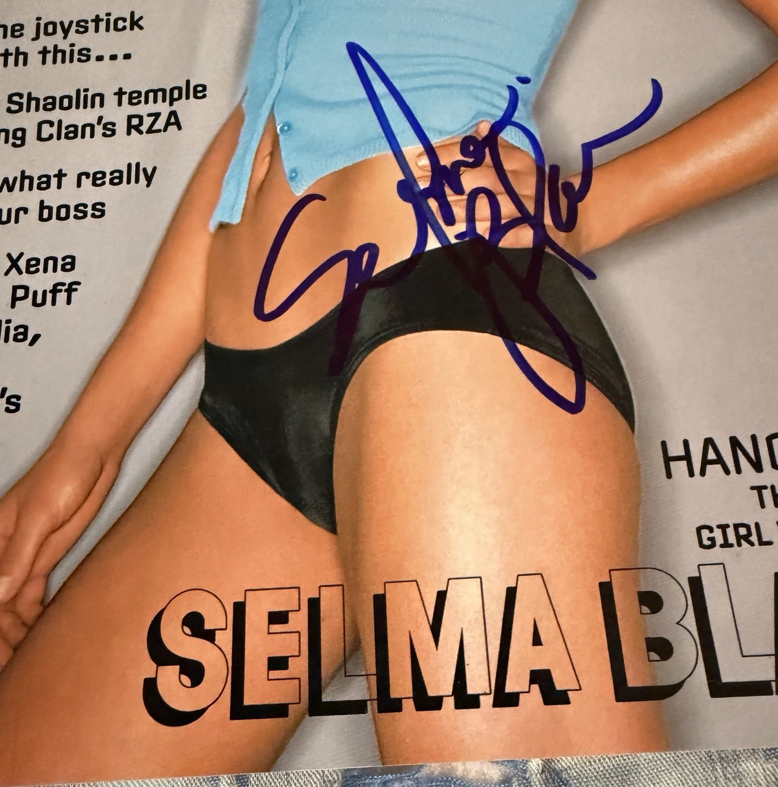 SELMA BLAIR Signed 8x10 Photo (Magazine Cover) Model Pic Autographed Photograph, изображение 5