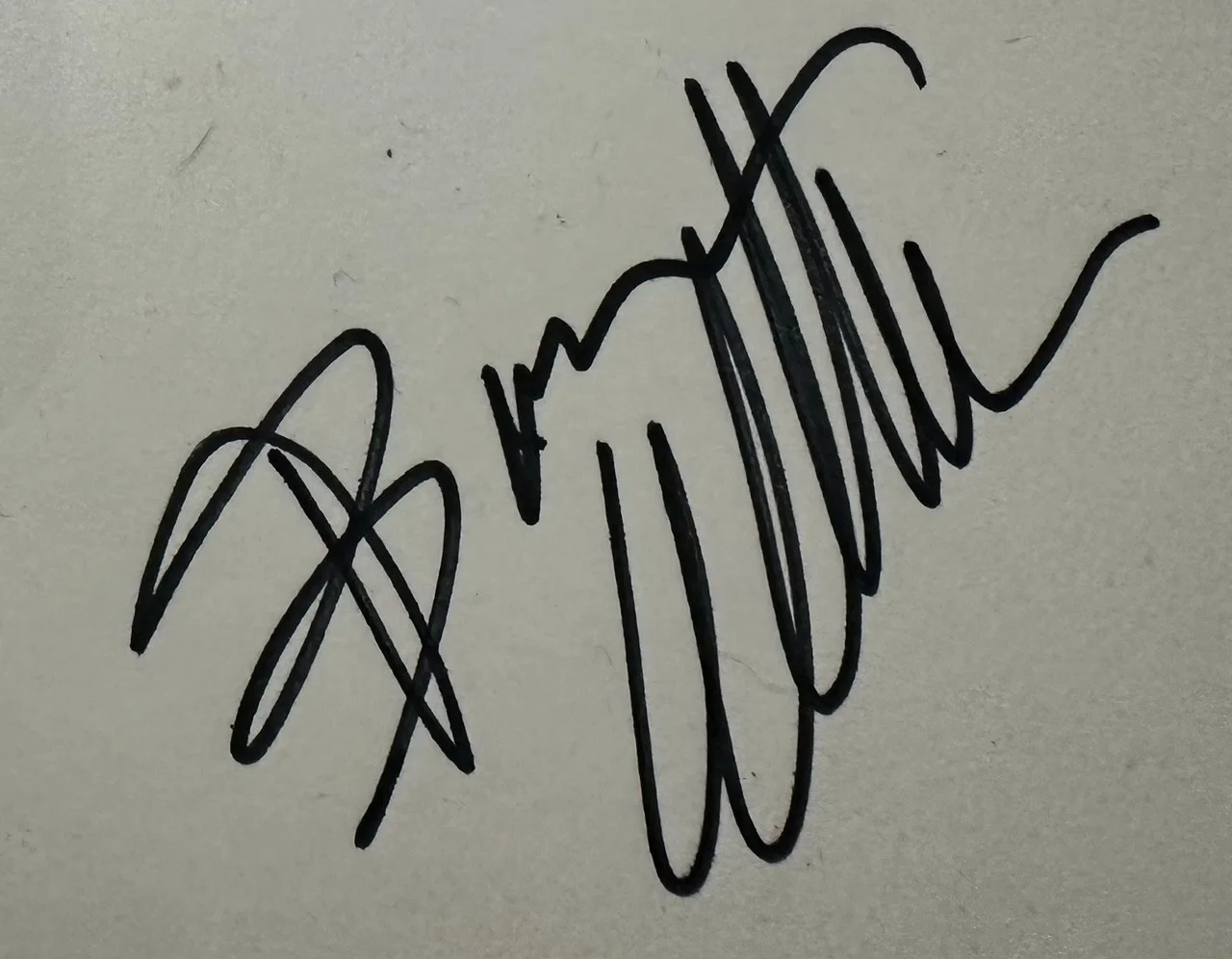 Michael Keaton — Bruce Willis & Demi Moore JSA Authentic Full Dual Signatures EXTREMELY RARE Wow!, image 3