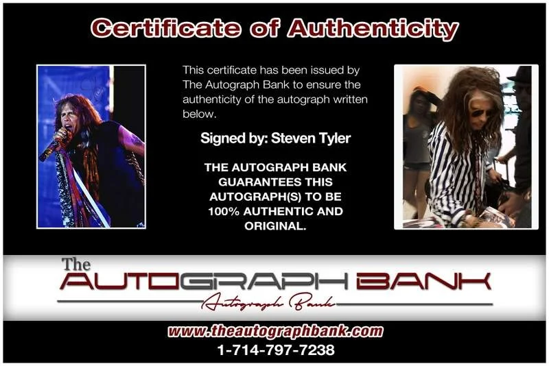 Steven Tyler — Aerosmith Steven Tyler authentic signed rock 10X15 photo |Cert Autographed A0049, изображение 2