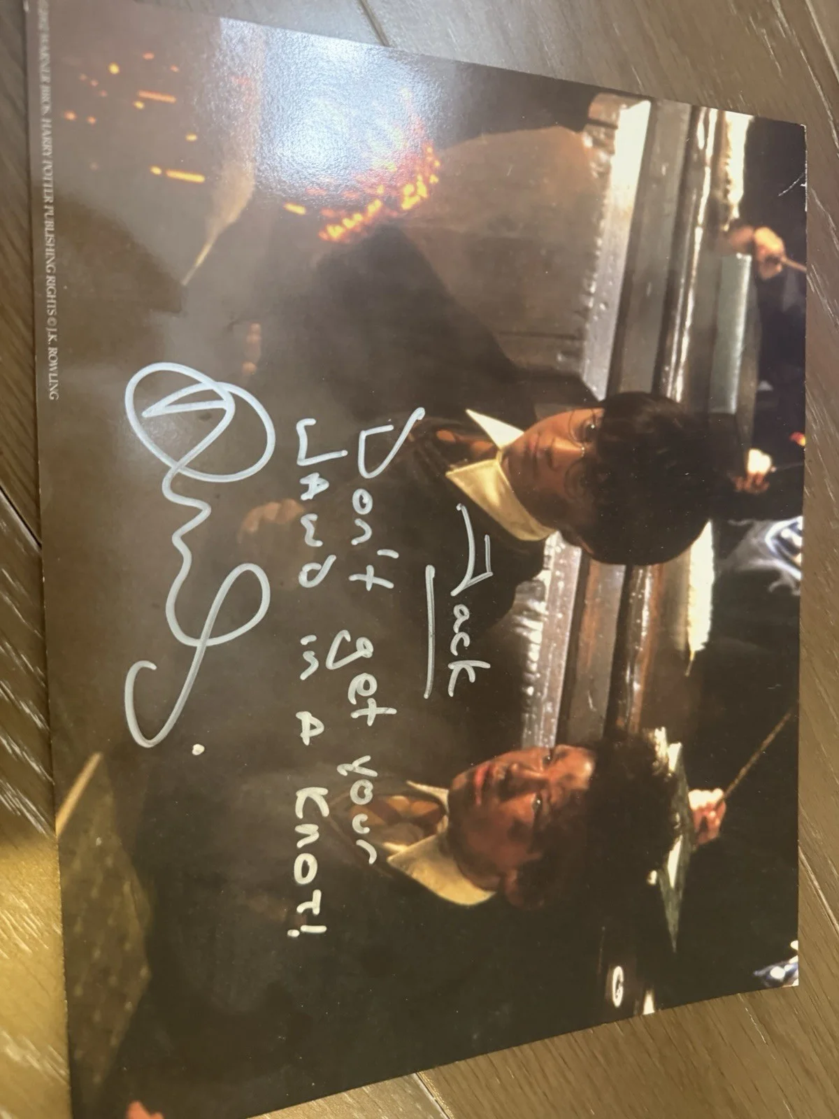 Daniel Radcliffe Autographed Photo From 2000 Filming Of First Movie, image 3