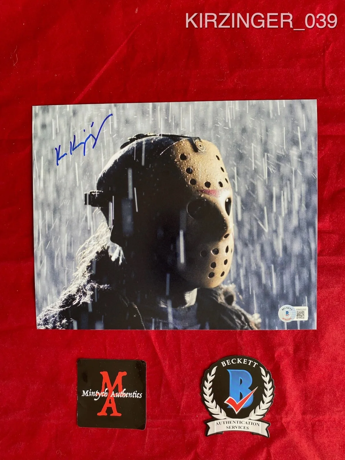 KEN KIRZINGER — Ken Kirzinger autographed signed 8x10 photo Freddy VS Jason Beckett COA Jason