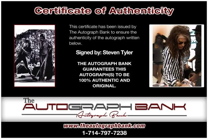 Steven Tyler — Aerosmith Steven Tyler authentic signed rock 10X15 photo |Cert Autographed A0054, изображение 2