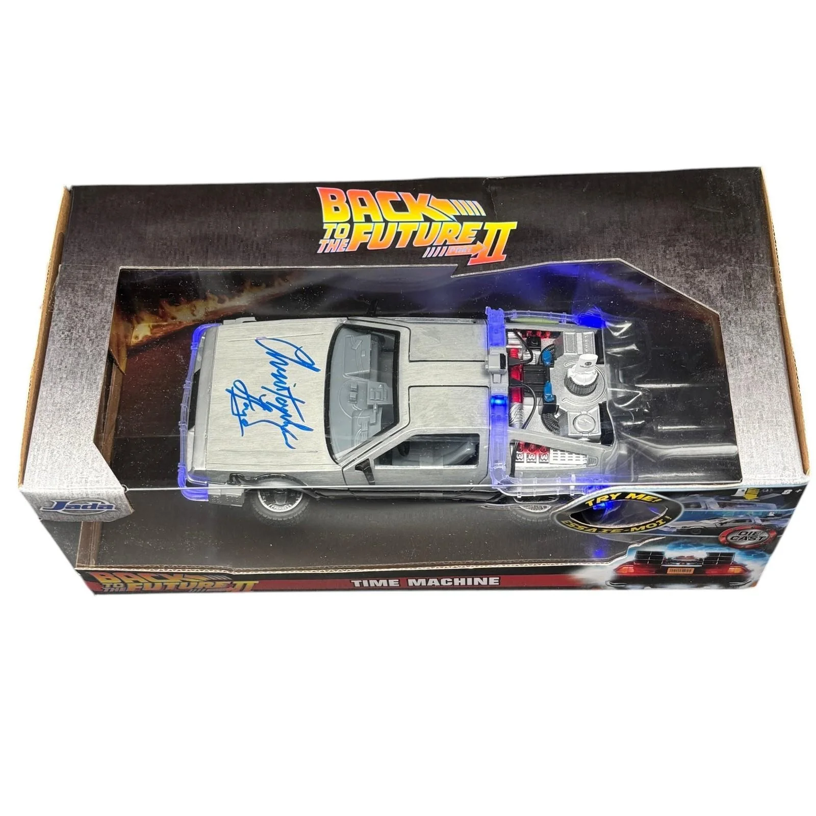 Christopher Lloyd — Christopher Lloyd Signed Back to the Future BTTF II DeLorean Beckett Authentic!, image 4