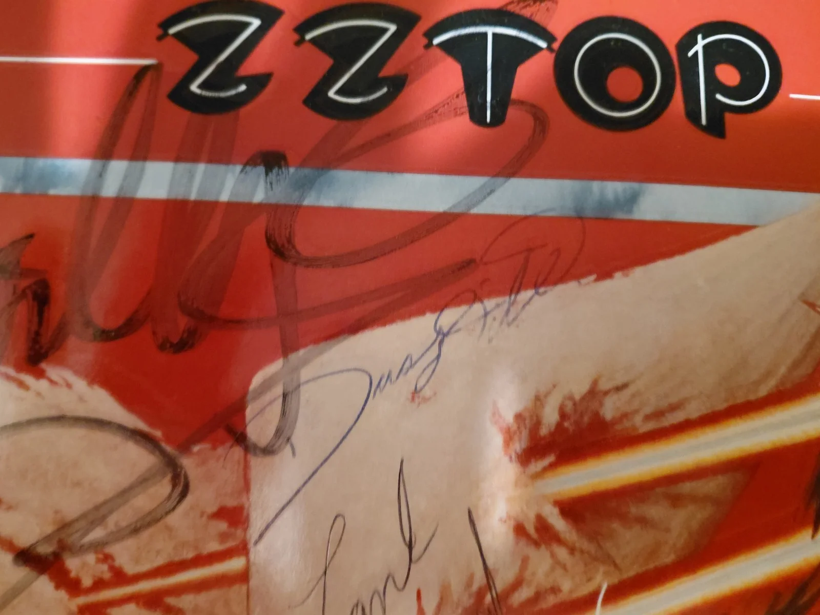 ZZ Top Billy Gibbons Dusty Hill Frank Beard signed Deguello LP JSA LOA, изображение 4