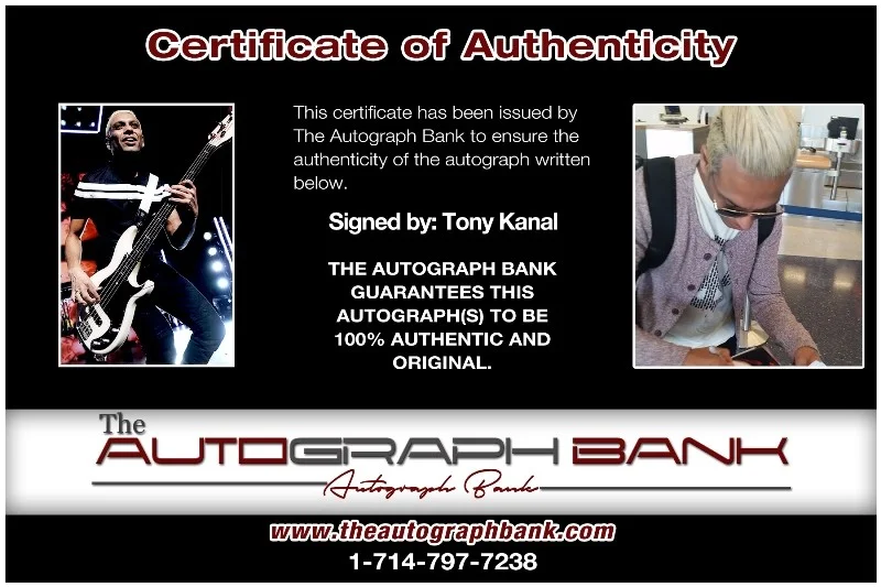 Tony Kanal — Tony Kanal No Doubt Authentic signed rock 10x15 photo W/Cert Autographed 26-d, изображение 2