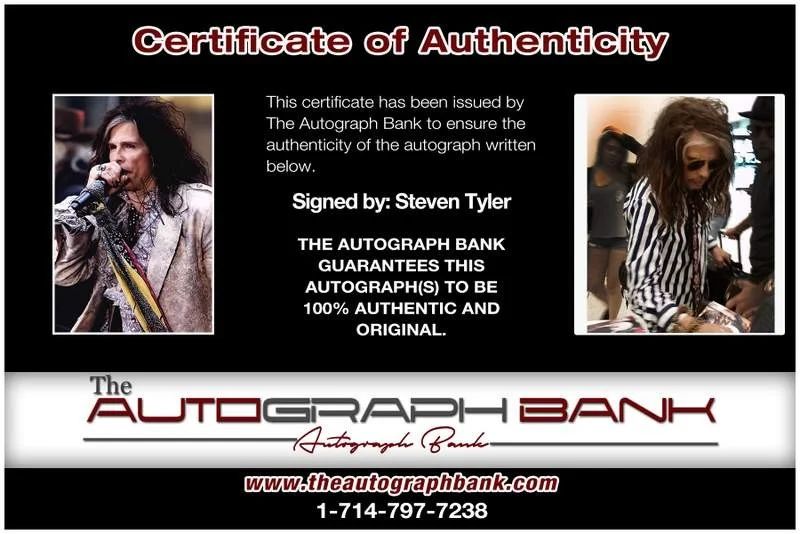 Steven Tyler — Aerosmith Steven Tyler authentic signed rock 10X15 photo |Cert Autographed A0063, изображение 2