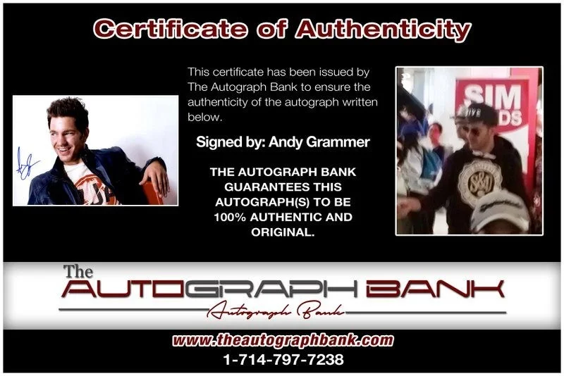 Andy Grammer — Andy Grammer Authentic signed rock 10X15 photo W/Certificate Autographed (B5), image 2