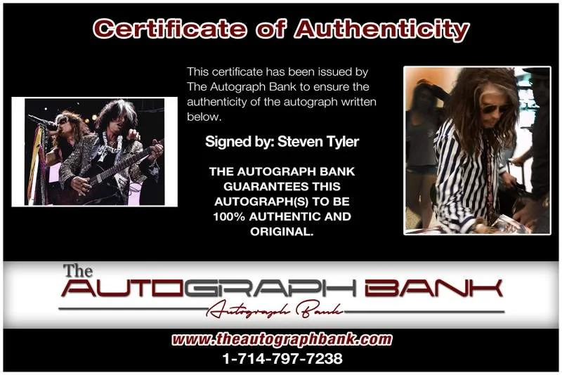 Steven Tyler — Aerosmith Steven Tyler authentic signed rock 10X15 photo |Cert Autographed A0017, изображение 2