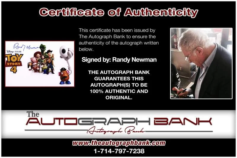 Randy Newman — Randy Newman authentic signed rock 10X15 photo W/Certificate Autographed (A0004), изображение 2