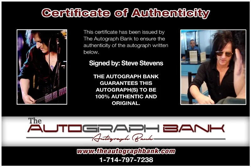 Steve Stevens — Steve Stevens Kings of Chaos Authentic signed 10x15 photo |CERT Autograph 26-e, изображение 2