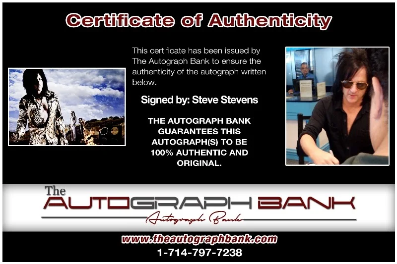 Steve Stevens — Steve Stevens Kings of Chaos Authentic signed 8x10 photo |CERT Autographed 26-n, image 2