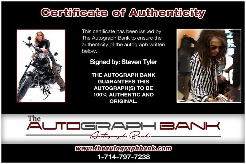 Steven Tyler — Aerosmith Steven Tyler authentic signed rock 10X15 photo |Cert Autographed A0003, изображение 2