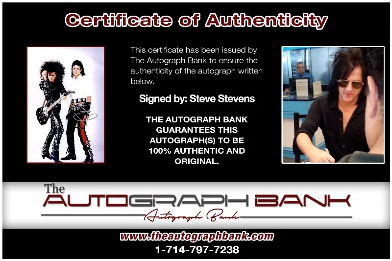 Steve Stevens — Steve Stevens Kings of Chaos Authentic signed 10x15 photo |CERT Autograph 26-o, image 2
