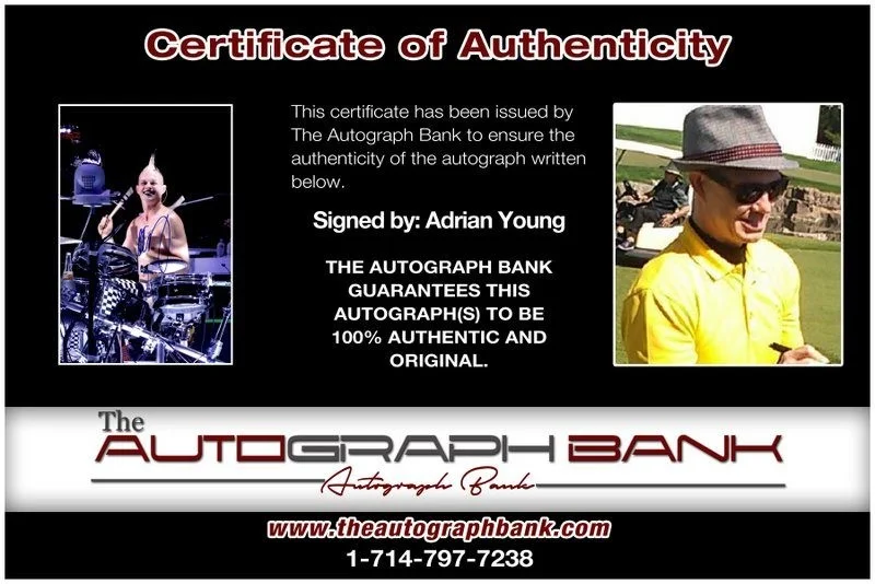 Adrian Young — Adrian Young No Doubt Authentic signed rock 10X15 photo W/Cert Autographed B10, image 2