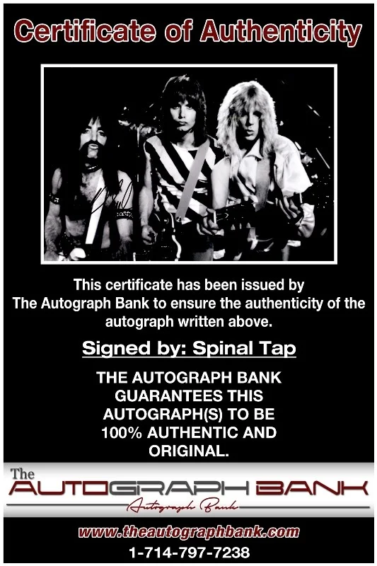 Spinal Tap — Spinal Tap Band Authentic signed rock 10x15 photo W/Cert Autographed 26-c, изображение 2