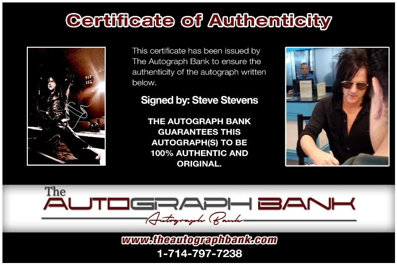 Steve Stevens — Steve Stevens Kings of Chaos Authentic signed 10x15 photo |CERT Autograph 27-e, изображение 2