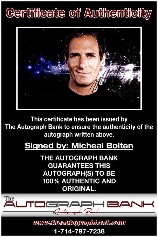 Michael Bolton — Michael Bolton Authentic signed rock 10X15 photo W/Certificate Autographed (B1), изображение 2