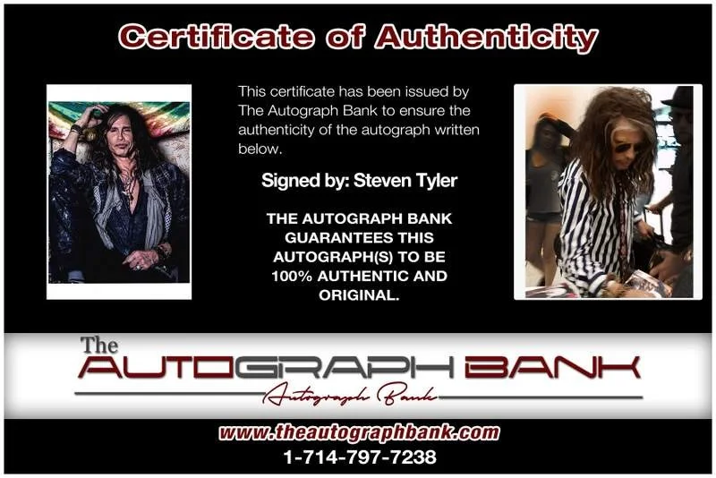 Steven Tyler — Aerosmith Steven Tyler authentic signed rock 10X15 photo |Cert Autographed A0040, изображение 2