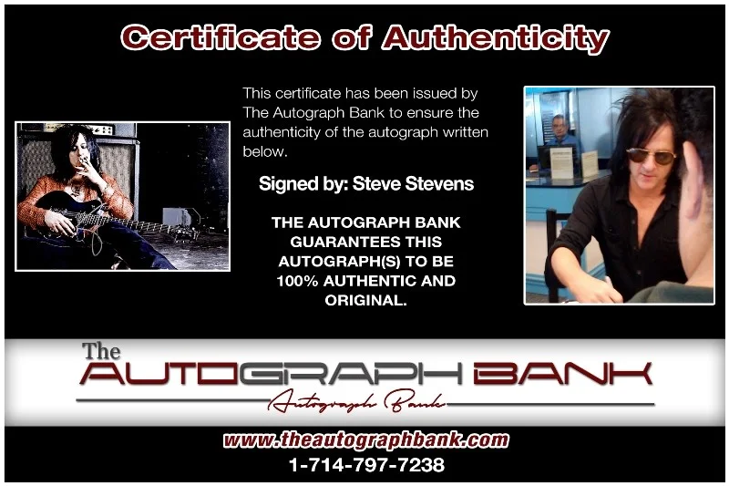 Steve Stevens — Steve Stevens Kings of Chaos Authentic signed 10x15 photo |CERT Autograph 27-a, изображение 2