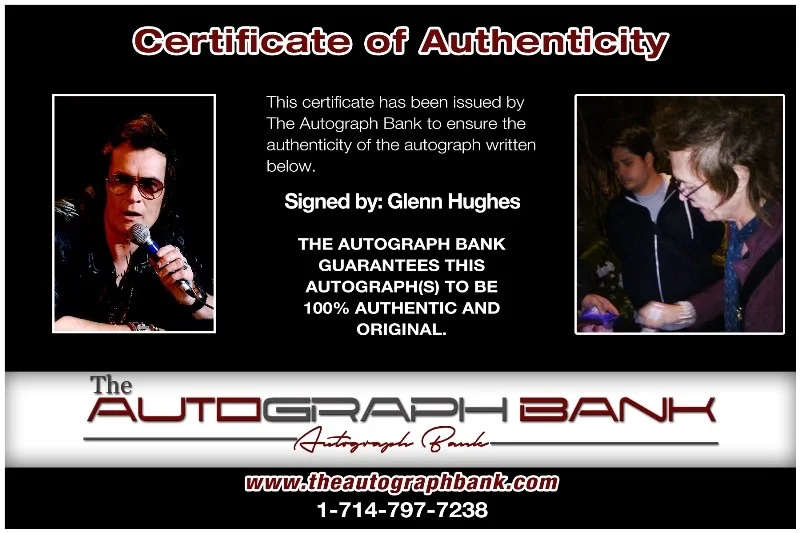 Glenn Hughes — Glenn Hughes Deep Purple Authentic signed 10x15 photo |CERT Autographed 26-h, изображение 2