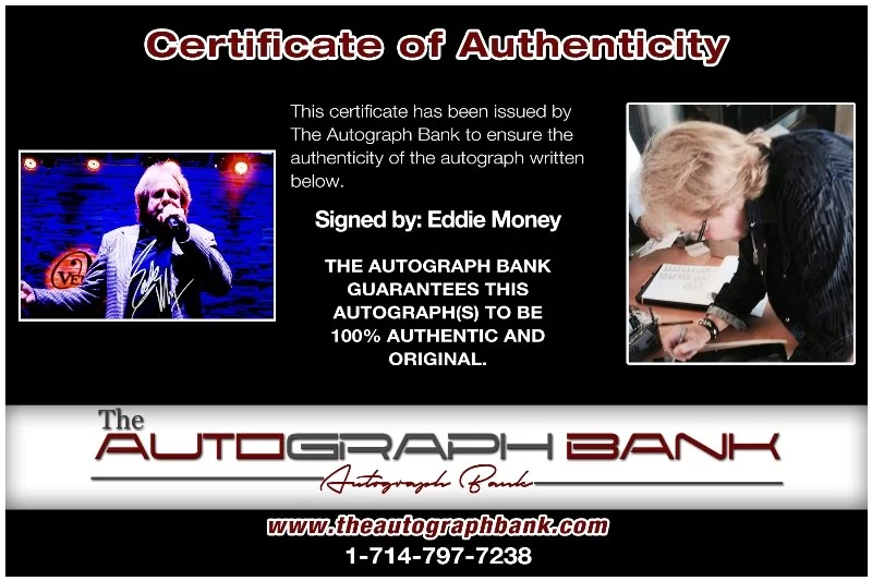 Eddie Money — Eddie Money Authentic signed Rock 10x15 photo W/Certificate Autographed (26-i), image 2