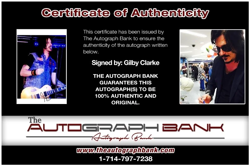 Gilby Clarke — Gilby Clarke Guns N Roses Authentic signed 10x15 photo |CERT Autographed 26-g, image 2
