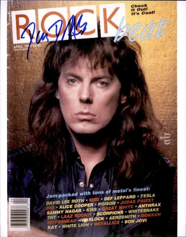 Don Dokken — Don Dokken Dokken Authentic signed rock 10X15 photo W/Cert Autographed B2