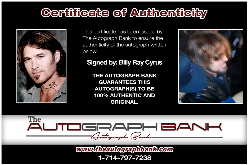 Billy Ray Cyrus — Billy Ray Cyrus Brother Clyde Authentic signed 10x15 photo |CERT Autograph 26-b, изображение 2