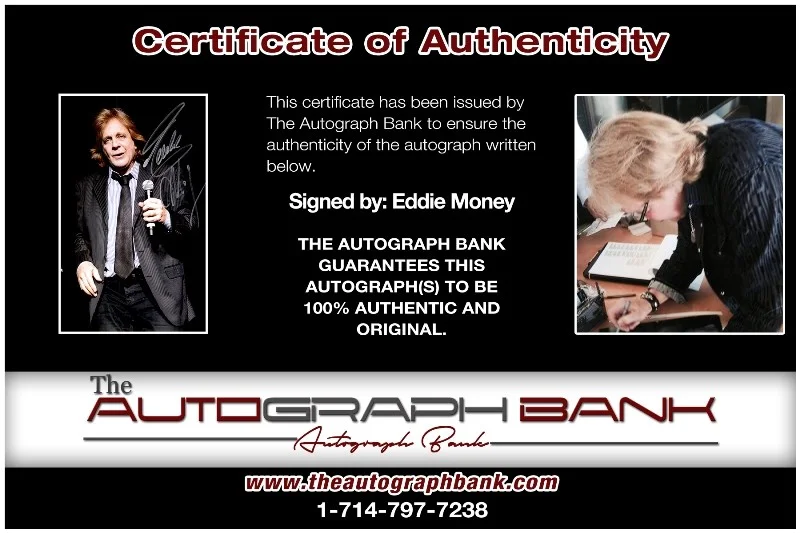 Eddie Money — Eddie Money Authentic signed Rock 10x15 photo W/Certificate Autographed (26-k), image 2