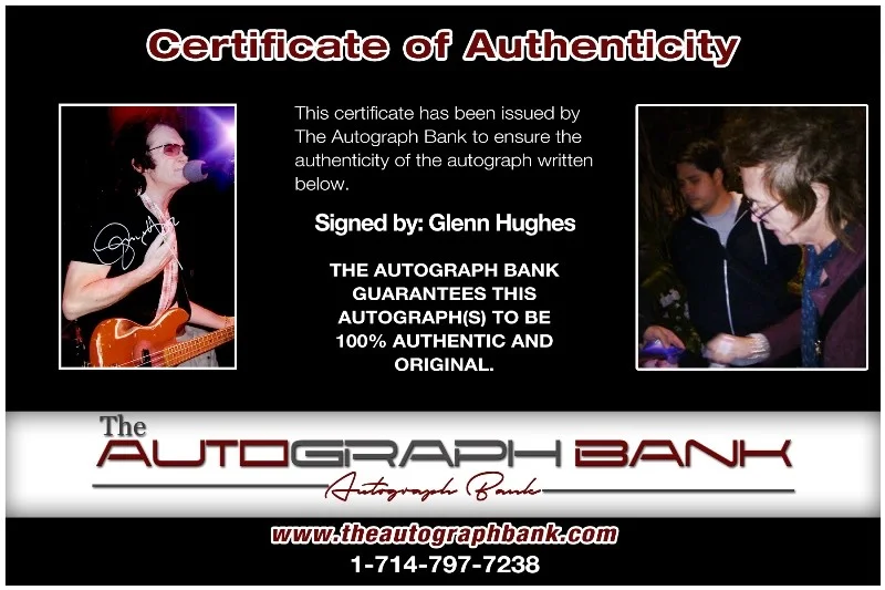Glenn Hughes — Glenn Hughes Deep Purple Authentic signed 10x15 photo |CERT Autographed 26-b, изображение 2