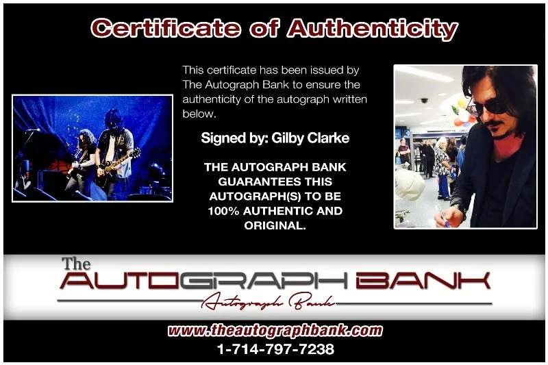 Gilby Clarke — Gilby Clarke Guns N Roses Authentic signed 10x15 photo |CERT Autographed 26-n, image 2