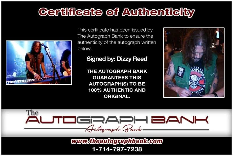 Dizzy Reed — Guns N Roses Dizzy Reed authentic signed rock 10X15 photo W/Cert Autographed A1, изображение 2