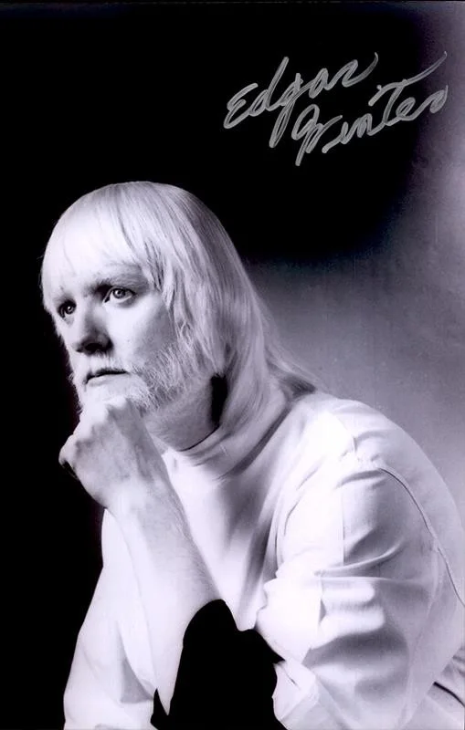Edgar Winter — Edgar Winter Edgar Winter's White Trash signed 10x15 photo |CERT Autograph 26-e