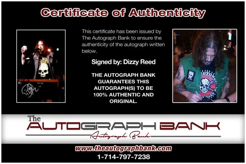 Dizzy Reed — Guns N Roses Dizzy Reed authentic signed rock 10X15 photo W/Cert Autographed A5, изображение 2