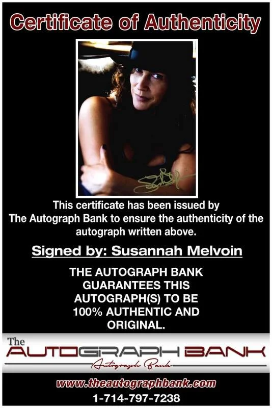 Susannah Melvoin — Susannah Melvoin authentic signed rock 8x10 photo W/Cert Autographed A0006, изображение 2