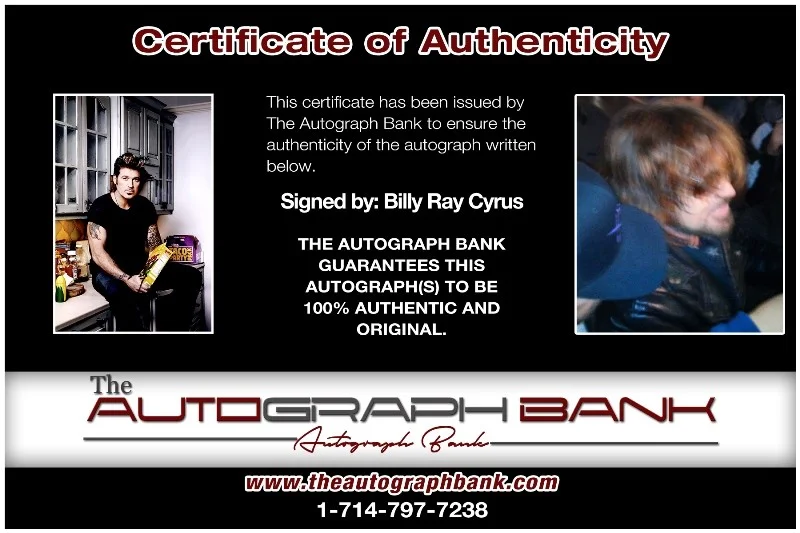 Billy Ray Cyrus — Billy Ray Cyrus Brother Clyde Authentic signed 10x15 photo |CERT Autograph 26-a, изображение 2