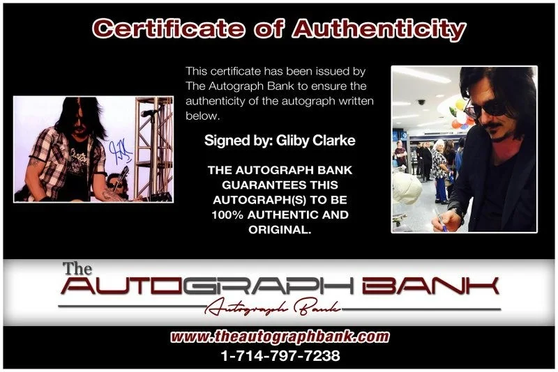 Gliby Clarke — Gliby Clarke Guns N Roses Authentic signed rock 10X15 photo |Cert Autographed B1, image 2