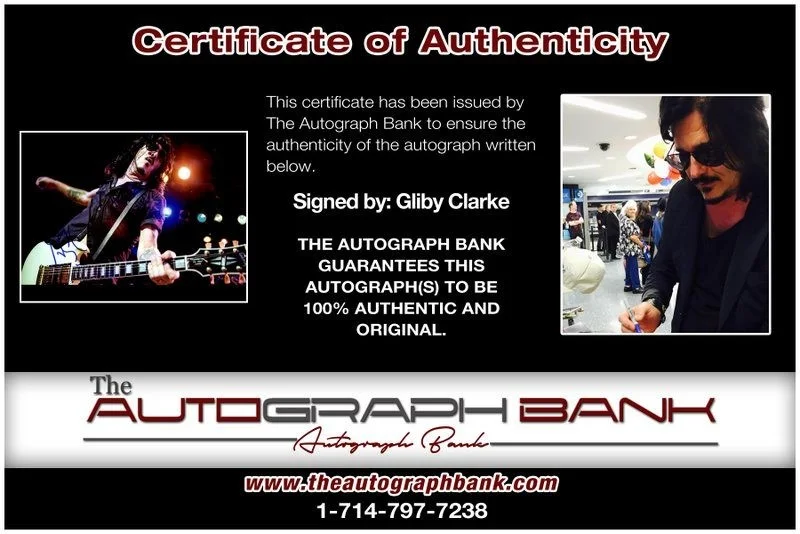 Gliby Clarke — Gliby Clarke Guns N Roses Authentic signed rock 10X15 photo |Cert Autographed B3, image 2