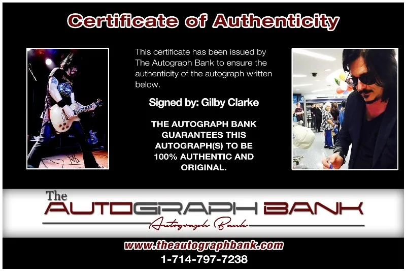 Gilby Clarke — Gilby Clarke Guns N Roses Authentic signed 10x15 photo |CERT Autographed 26-d, изображение 2