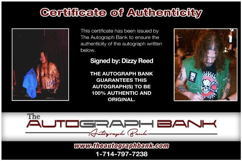 Dizzy Reed — Dizzy Reed Gun N Roses Authentic signed rock 8x10 photo W/Cert Autographed 136-j, изображение 2