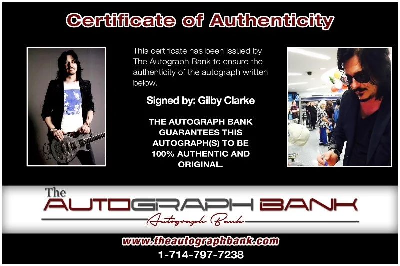 Gilby Clarke — Gilby Clarke Guns N Roses Authentic signed 10x15 photo |CERT Autographed 26-m, изображение 2