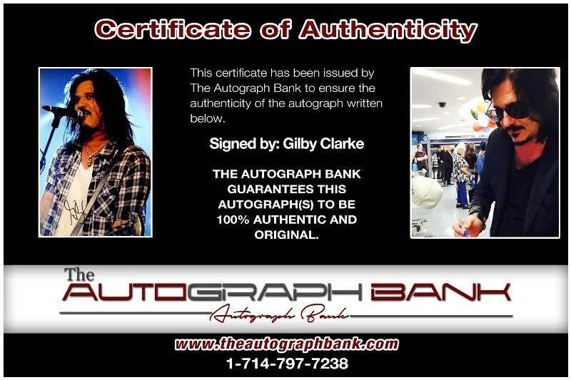 Gilby Clarke — Gilby Clarke Guns N Roses Authentic signed 10x15 photo |CERT Autographed 26-l, image 2