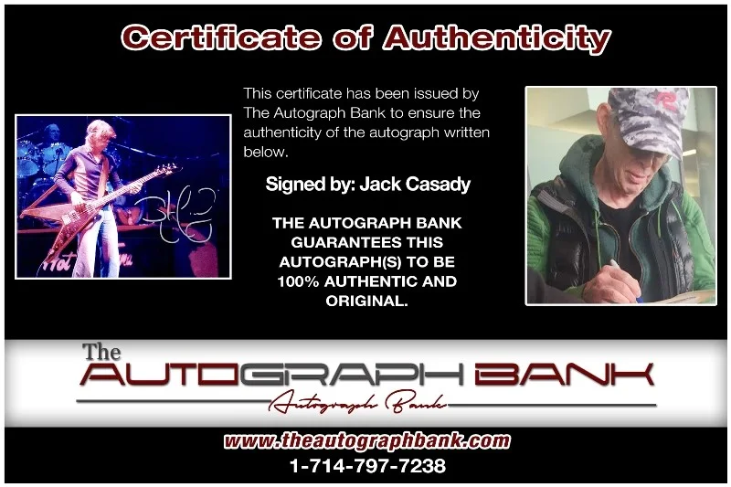 Jack Casady — Jack Casady Jefferson Airplane Authentic signed 8x10 photo |CERT Autograph 26-e, image 2