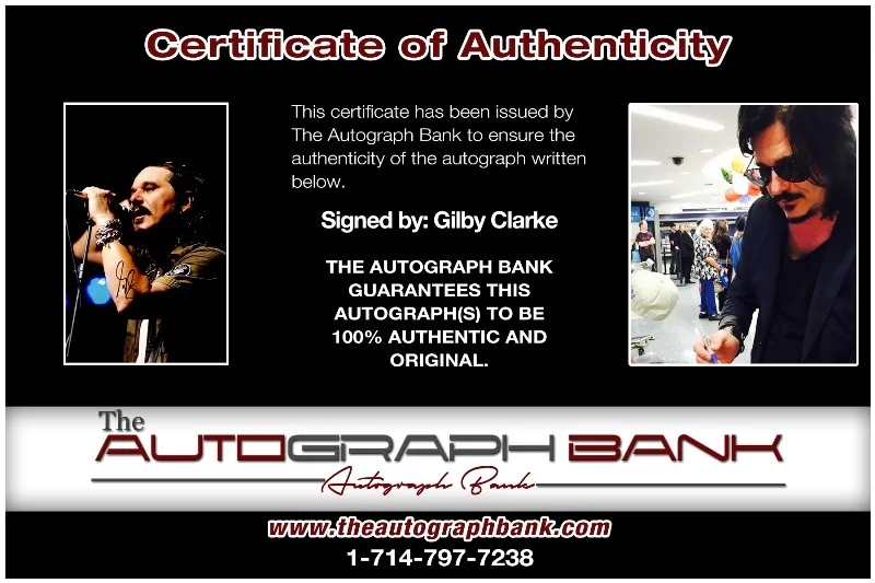 Gilby Clarke — Gilby Clarke Guns N Roses Authentic signed 10x15 photo |CERT Autographed 26-e, изображение 2