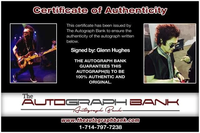 Glenn Hughes — Glenn Hughes Deep Purple authentic signed Rock 8x10 photo W/Cert Autographed 5, image 2