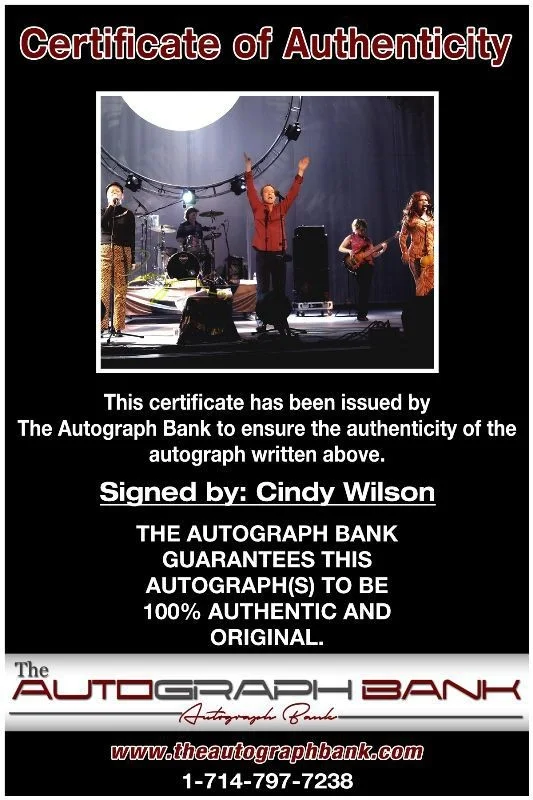 Cindy Wilson — Cindy Wilson The B-52s Authentic signed rock 8x10 photo W/Cert Autographed 136-a, image 2