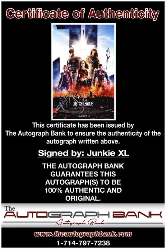 Junkie Xl — Junkie Xl authentic signed rock 10X15 photo W/Certificate Autographed (A0003), изображение 2
