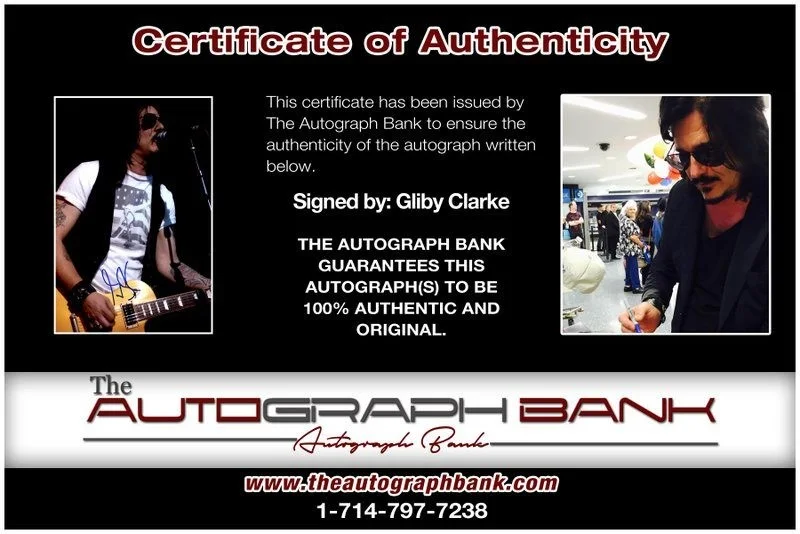 Gliby Clarke — Gliby Clarke Guns N Roses Authentic signed rock 10X15 photo |Cert Autographed B5, image 2