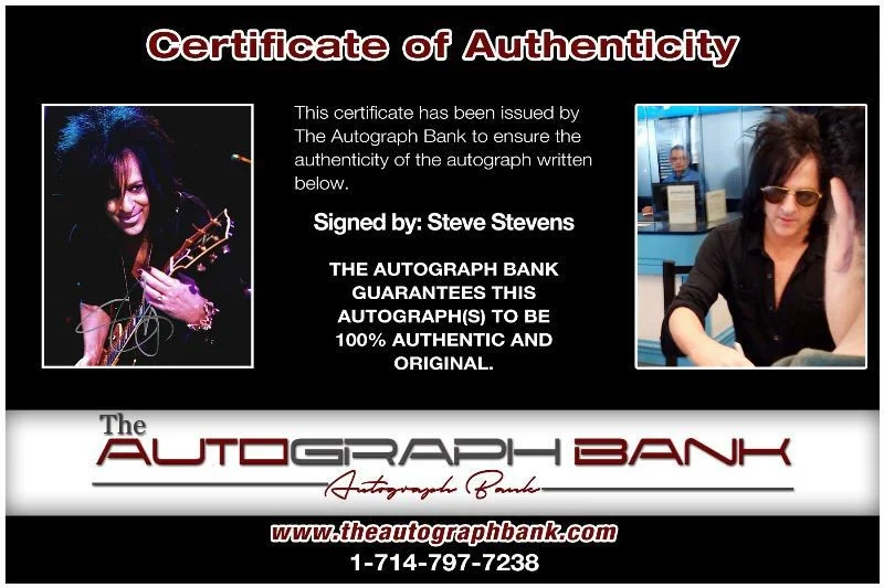 Steve Stevens — Steve Stevens King Of Chaos Authentic signed 8x10 photo |CERT Autographed 1326-g, image 2