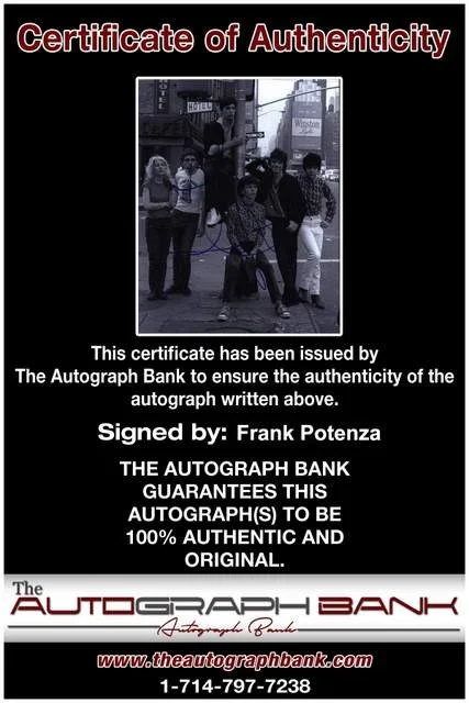Frank Potenza — Frank Potenza authentic signed Rock 8x10 photo W/Certificate 43, image 2
